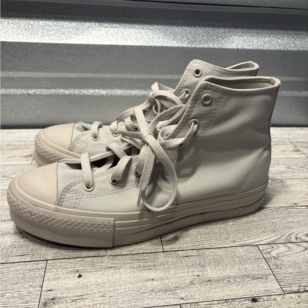 Converse White High-Top Sneakers